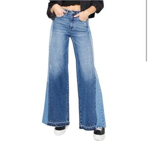 Kancan Side Stripe High Rise
Flare Denim Jeans